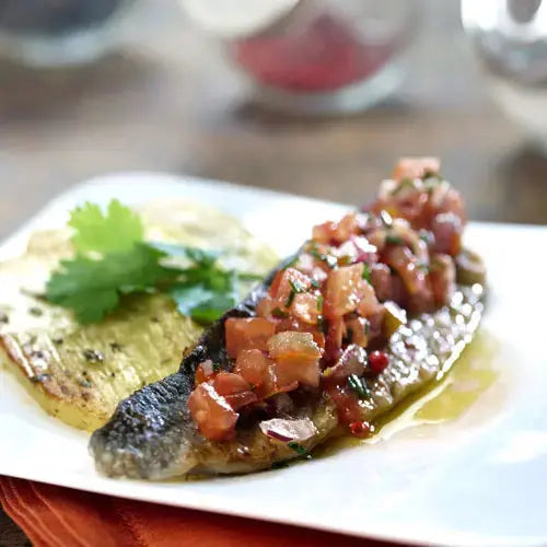 Gegrillter barsch in sauce vierge - Campingaz & Coleman