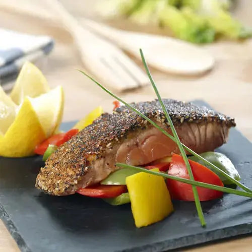 Lachssteak mit sesamkruste - Campingaz & Coleman