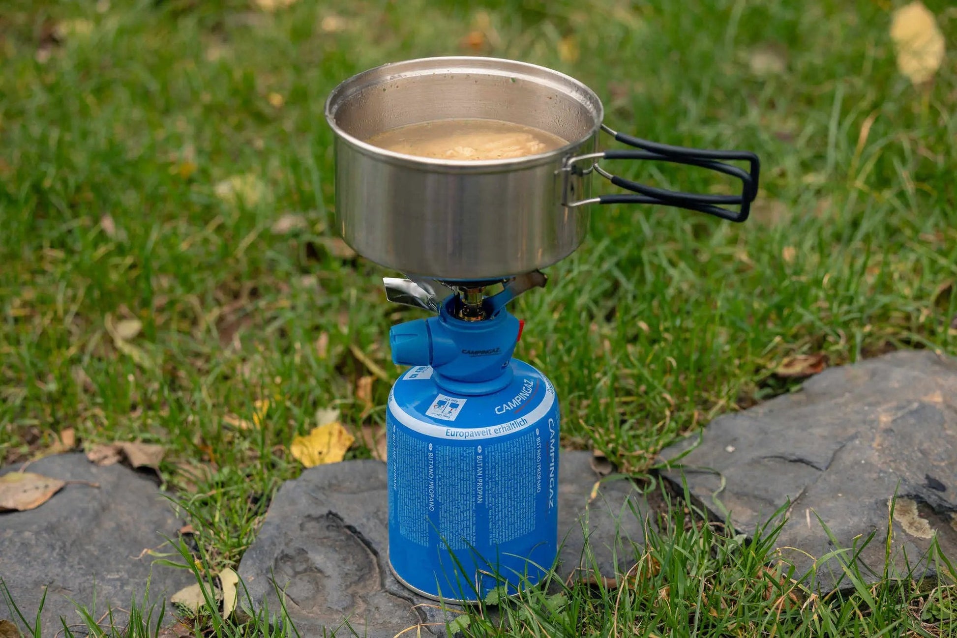 Camping-Geschirrset aus Edelstahl, 5-teilig   Campingaz & Coleman